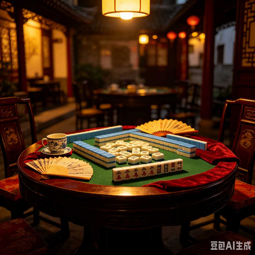 decorative text mahjong set