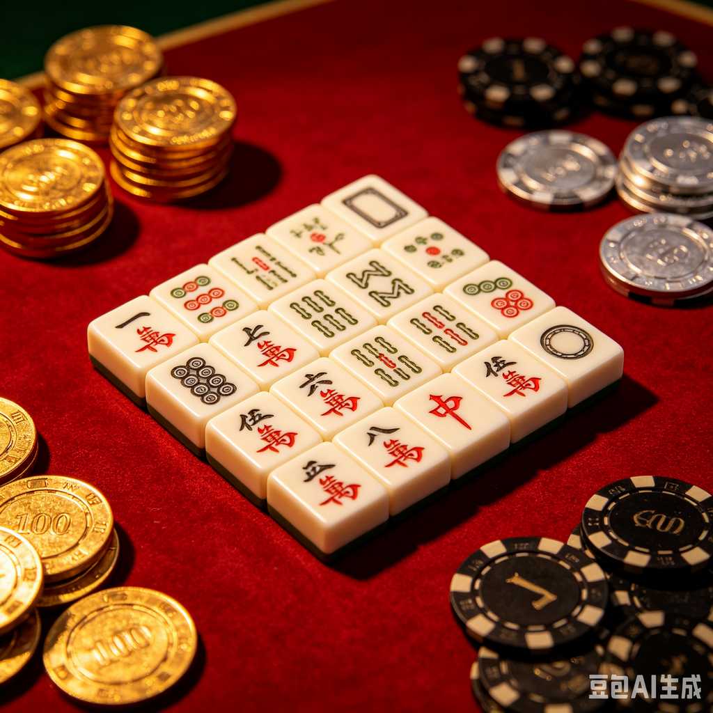 cute mini mahjong tiles set